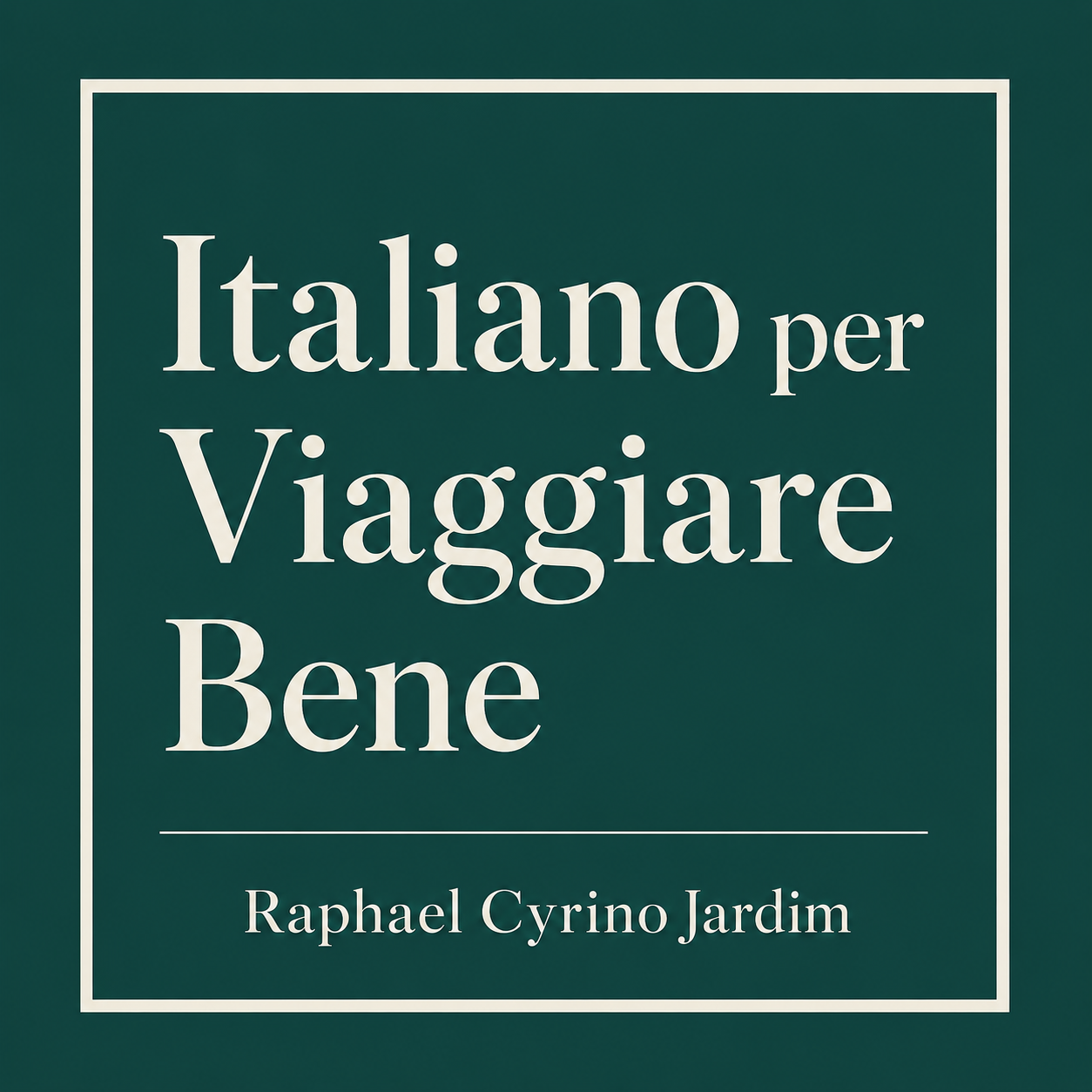 Logo elegante do produto Italiano per Viaggiare Bene