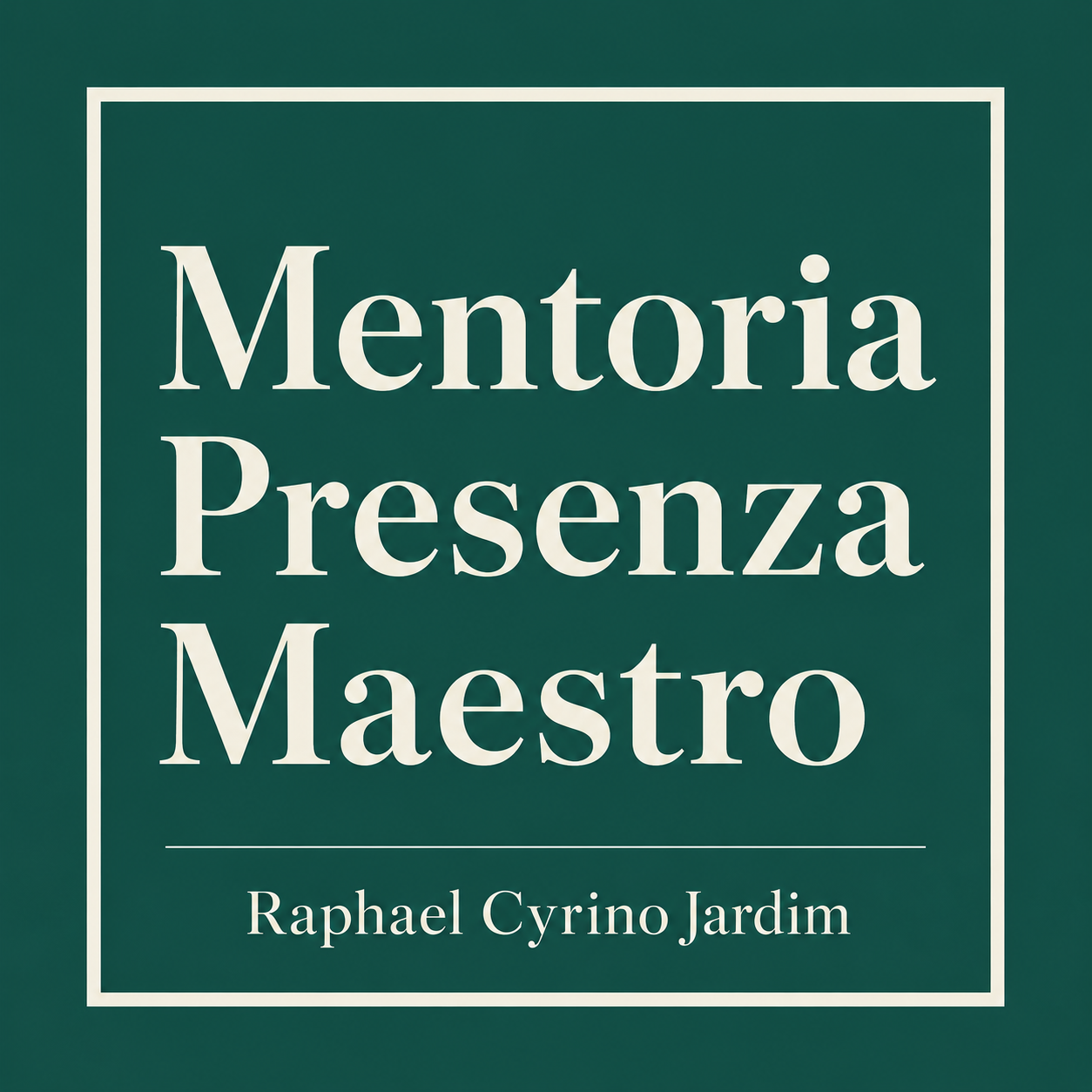 Logo elegante do produto Mentoria Presenza Maestro