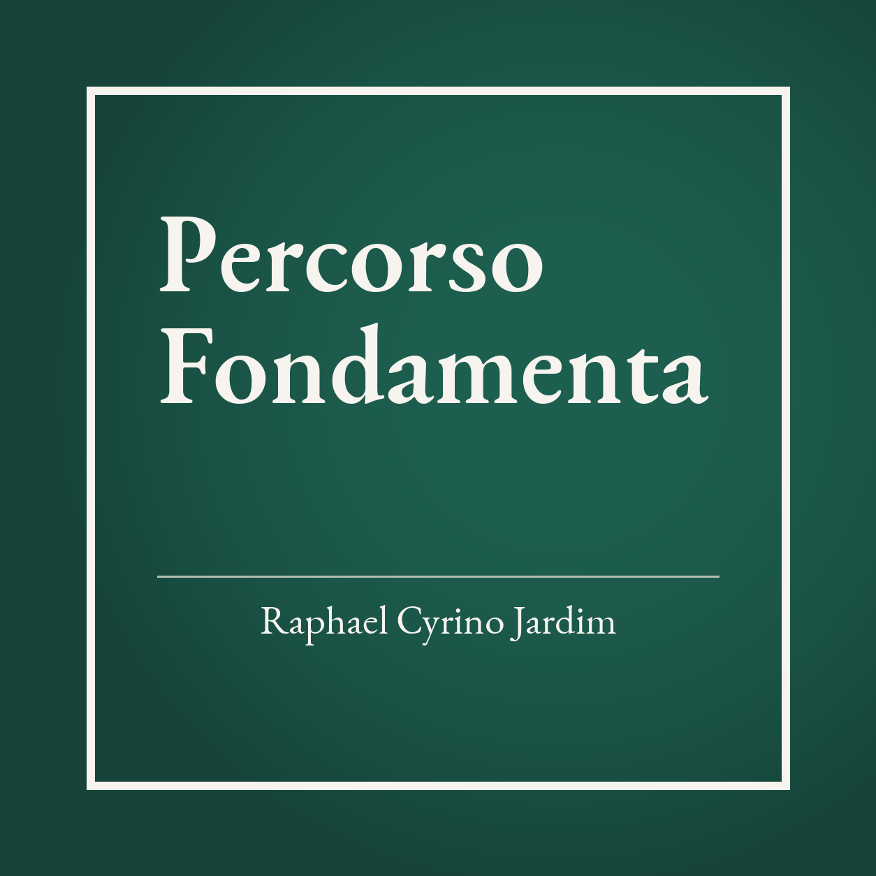 Logo elegante do produto Percorso Fondamenta