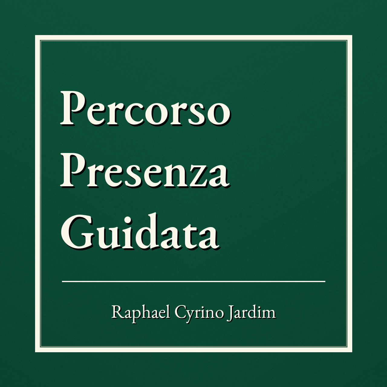 Logo elegante do produto Percorso Presenza Guidata
